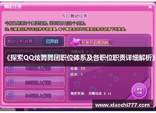 《探索QQ炫舞舞团职位体系及各职位职责详细解析》
