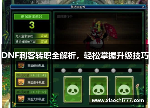 DNF刺客转职全解析,轻松掌握升级技巧